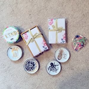 Lilly Pulitzer Accessories Notepad ornament coasters lot